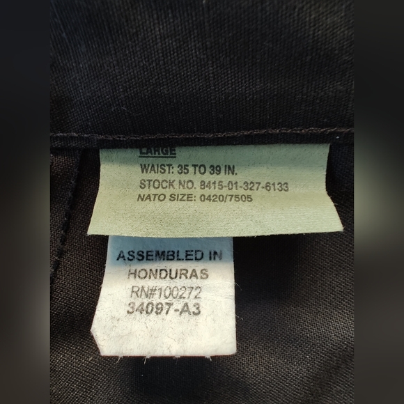 QUARTERMASTER Law Pro Men's 6 Pocket Black BDU Shorts. Size Large waist 35"- 39" - Picture 3 of 8